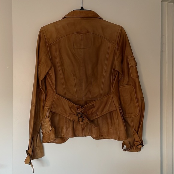 Danier Cognac Leather Jacket XS - Picture 4 of 12